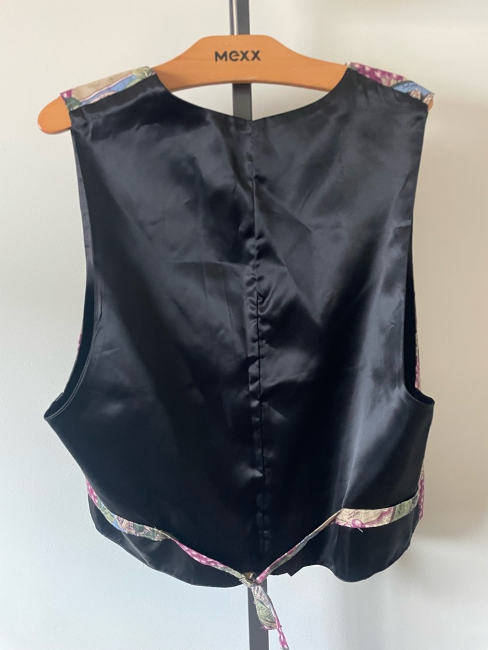 90s Vintage Dem Crazy Grape Print Vest Waistcoat Fruit Vineyard Wine Orchard - Picture 2 of 6